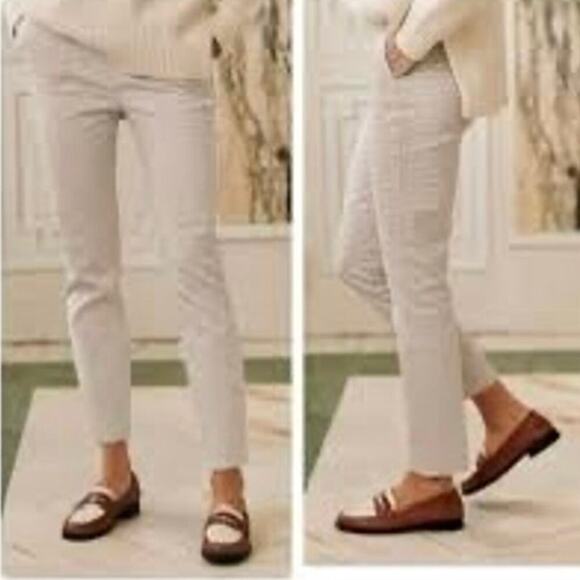 SEZANE Clara Trousers Camel/Ecru Houndstooth Women’s Size 34/US 2 EUC - Picture 9 of 15